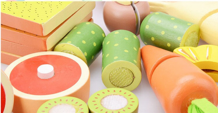 Set din Lemn Alimente de Feliere Cina [5]