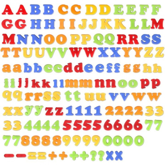 Set Educativ Magnetic - 160 Piese cu Litere si Cifre pentru Invatare Interactiva [3]