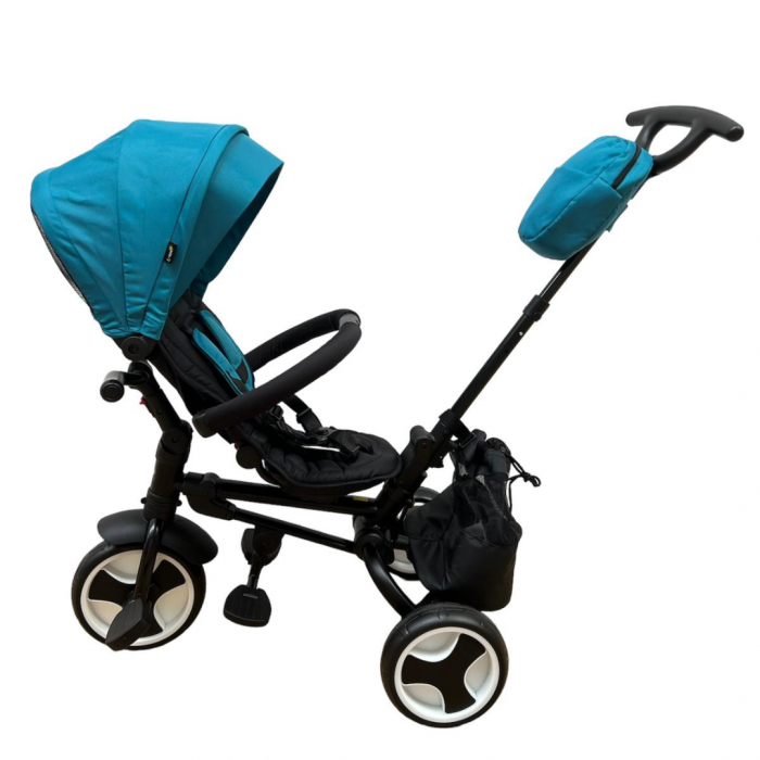 Tricicleta L-Sun cu scaun rotativ 360, Multifunctionala si Ultrapliabila, Albastru [2]