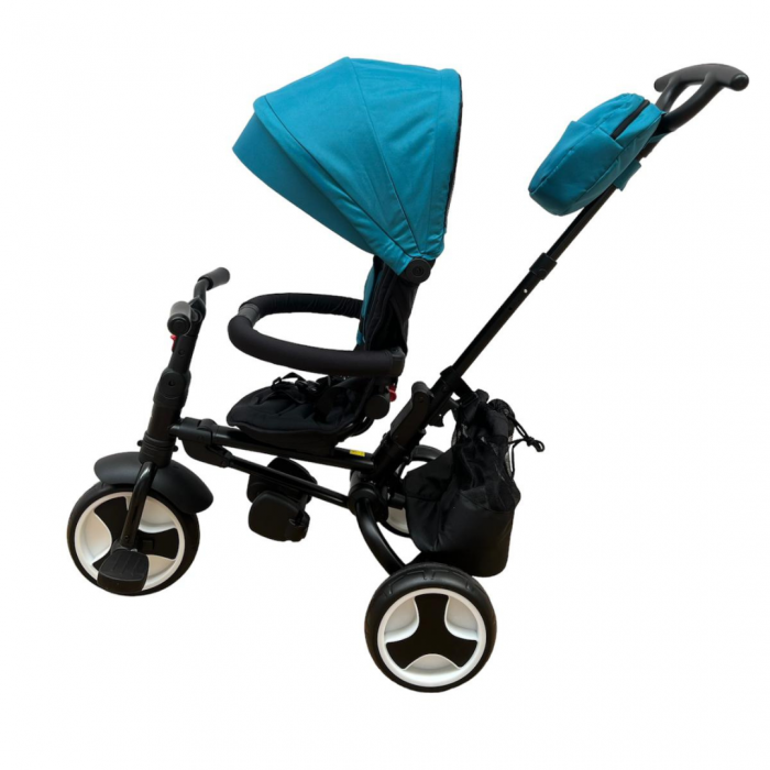 Tricicleta L-Sun cu scaun rotativ 360, Multifunctionala si Ultrapliabila, Albastru [3]