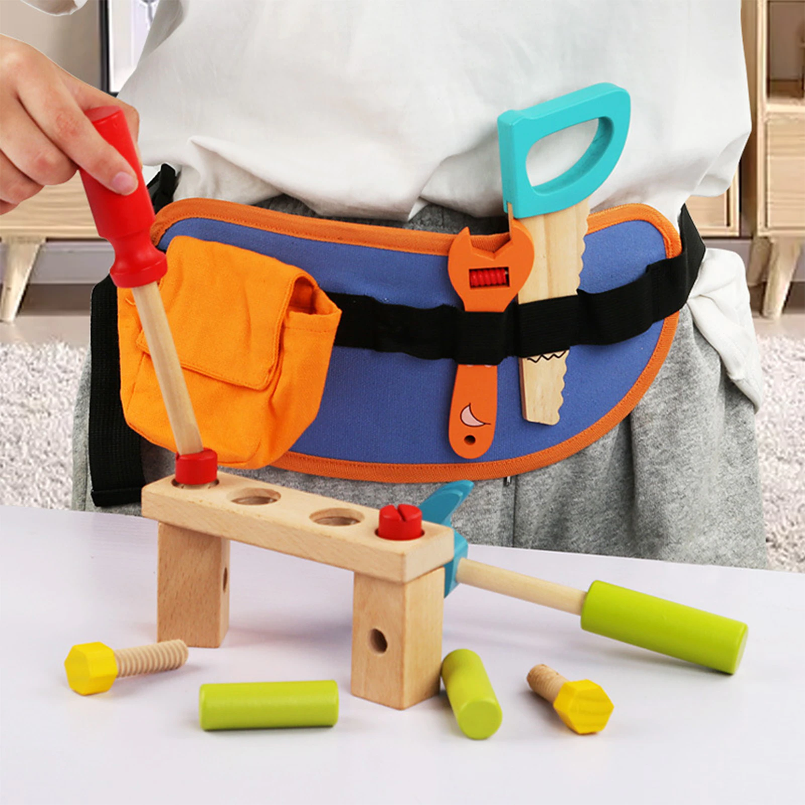 Trusa de Scule din Lemn Montessori Centura cu Scule Micul Mester [2]