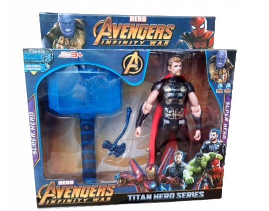 Set Masca si Figurina Eroi Avengers  sunete Thor, Iron Man, Batman, Spiderman, Hulk, [2]