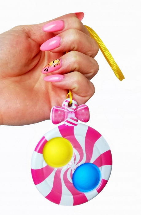 Set Joc Pop It Breloc Push Pop Bubble Fidget [5]