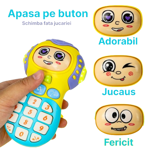 Set Jucarii Interactive Telefon si Volan cu Lumina si Sunete pentru Copii [2]