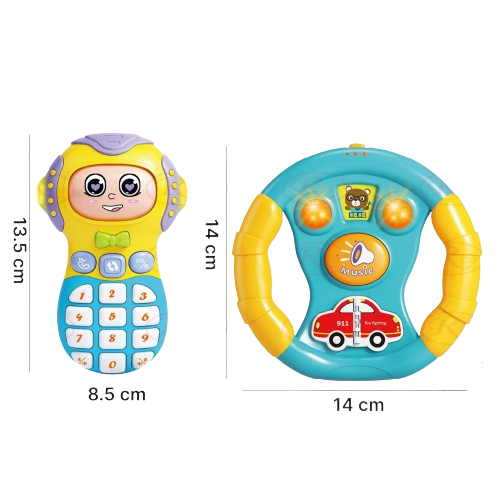 Set Jucarii Interactive Telefon si Volan cu Lumina si Sunete pentru Copii [4]