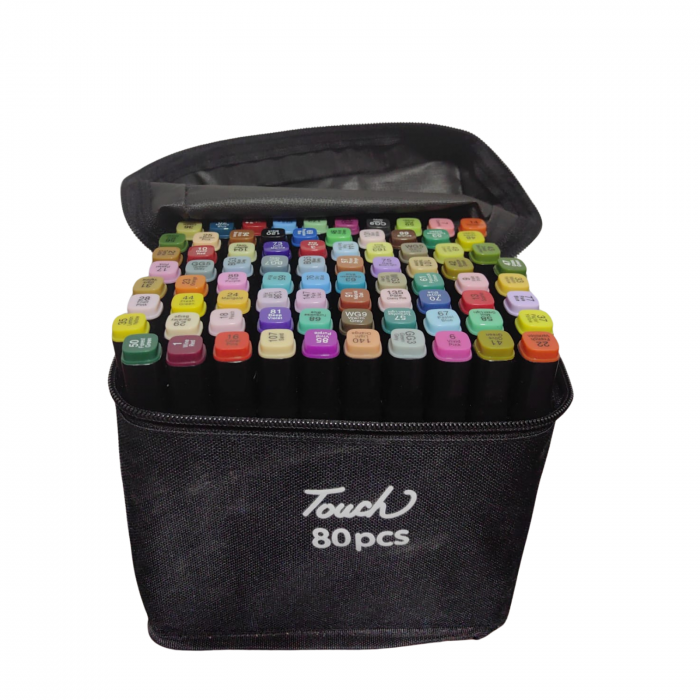 Set markere cu alcool cu două capete 80 buc [1]