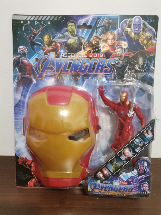 Set Masca si Figurina Avengers Iron Man Thanos Capitanul America Batman [2]