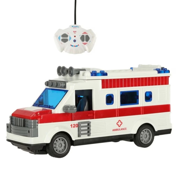 Ambulanta de jucarie cu telecomanda, lumini si sunete [1]