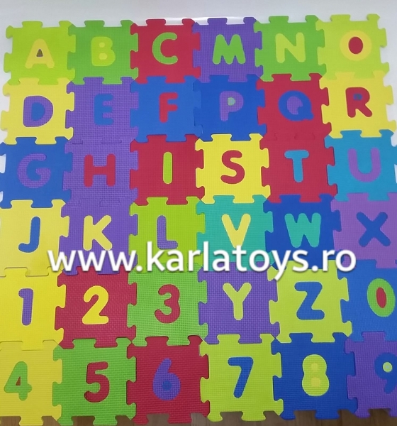 Set covoras puzzle cu cifre si litere 36 de bucati [2]