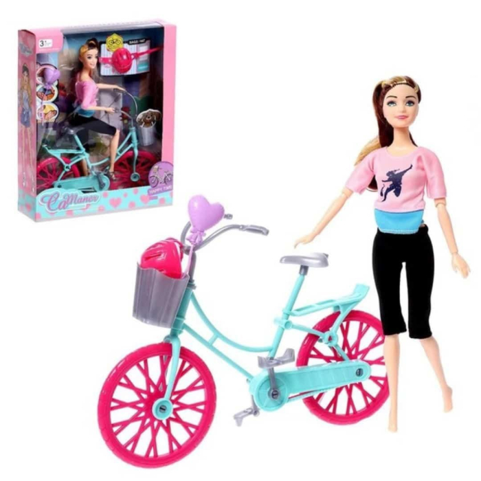 Set Papusa cu Bicicleta si accesorii [1]