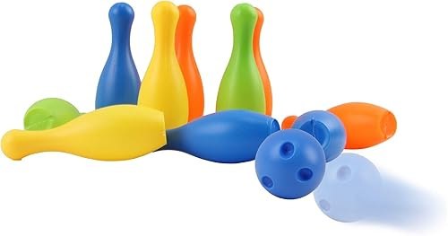 Set Popice Bowling pentru Copii cu 10 Popice și 2 Bile Colorate [6]