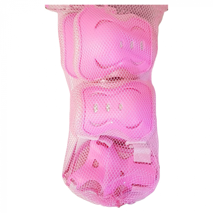 Set Protectii Role Skateboard Roz - Coate, Genunchi, Palme [2]