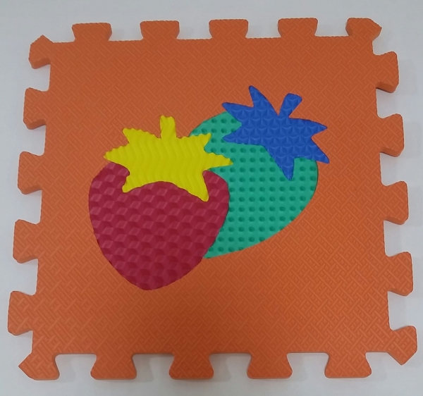 Set puzzel 10 piese cu fructe si legume - Covoras puzzle fructe si legume [7]
