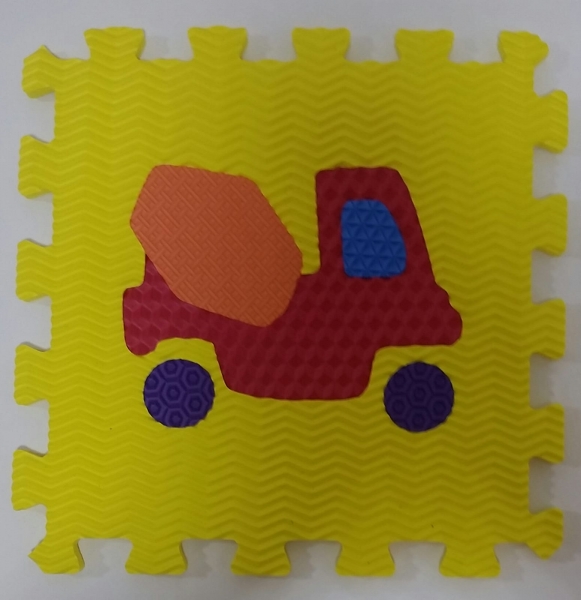 Set puzzel 10 piese cu vehicole - Covoras puzzle vehicole [3]