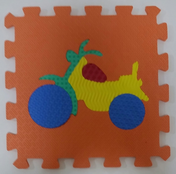 Set puzzel 10 piese cu vehicole - Covoras puzzle vehicole [6]