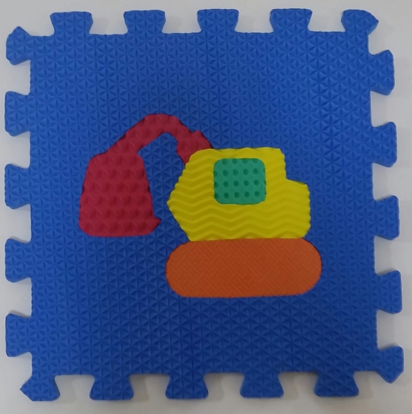 Set puzzel 10 piese cu vehicole - Covoras puzzle vehicole [7]