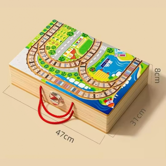 Set Tren din Lemn si Blocuri de Constructie [4]