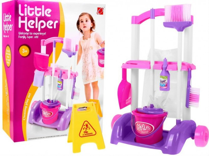 Set Troler cu accesorii de curatenie pentru copii [5]