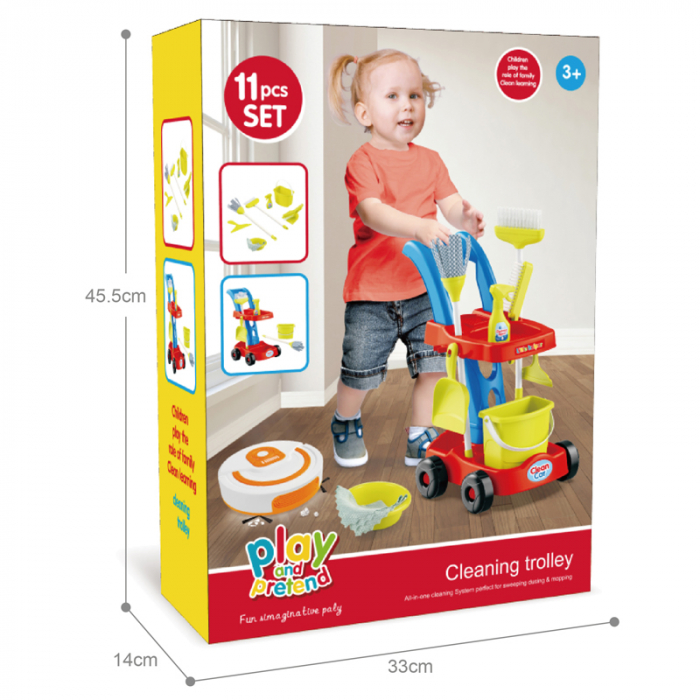 Set Troler Curatenie cu Aspirator Robot – Joc de Rol Educativ [3]