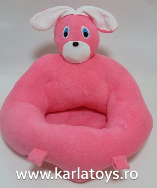 Fotoliu sit up din plus bebe Iepurasul roz [2]