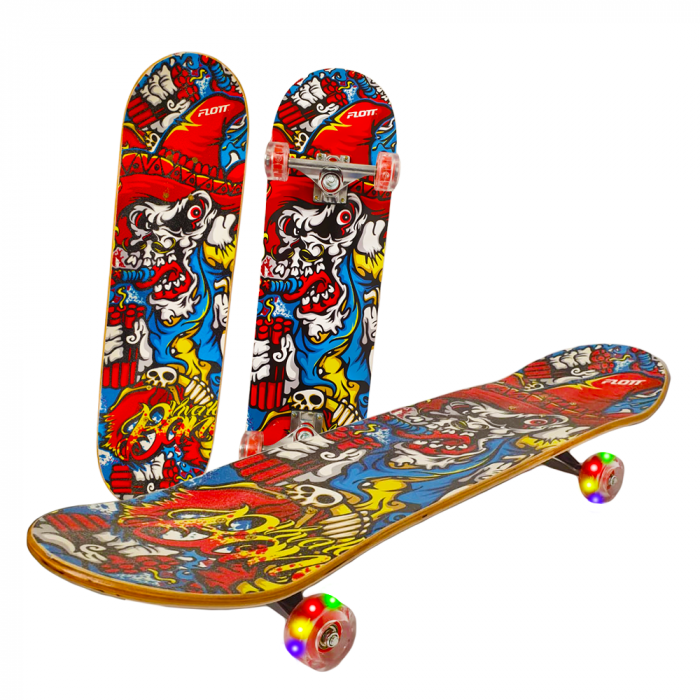Skateboard FLOTT Roti din Silicon cu Lumini [5]