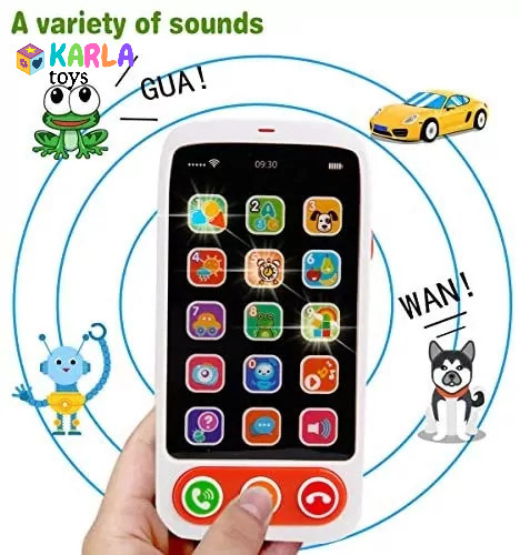 Joc Bebe Primul Meu Telefon Touch cu muzica si lumini Huanger [7]