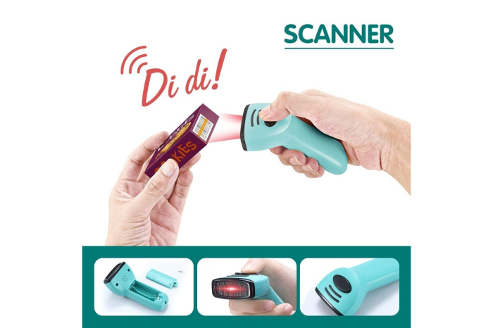 Supermarket Jucarie 48 Piese cu Carucior, Scanner, POS, Casa Marcat [3]