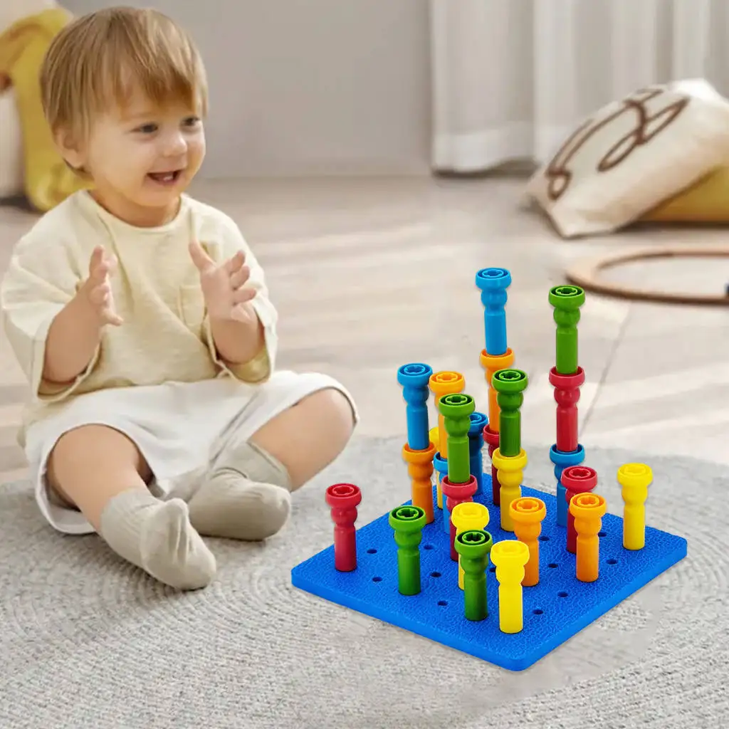 Set creativ de constructie 3D cu 25 de piese tip Montessori [4]