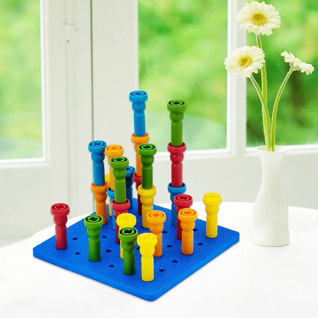 Set creativ de constructie 3D cu 25 de piese tip Montessori [3]