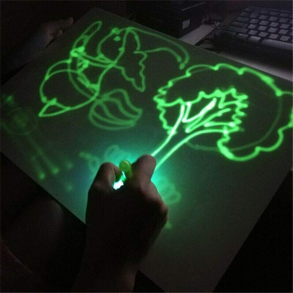 Tabla de Scris cu Lumina Fluorescenta 3D - Plansa de Desen cu Lumina Led [6]