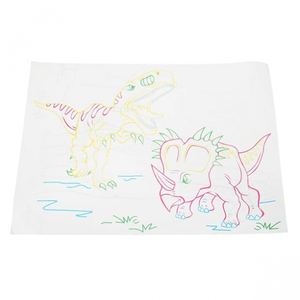 Tabla de desen 3d Magic Drawing Dinozauri cu ochelari [4]