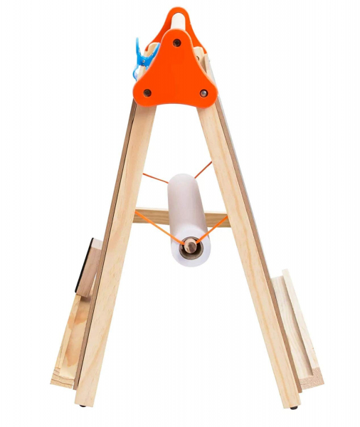 Tabla din lemn cu rola de hartie 3 in 1 Discovery Kids [8]