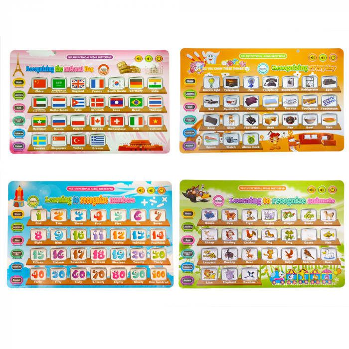 Tableta educativa cu 2 fete sunete in limba engleaza Wardpad [4]