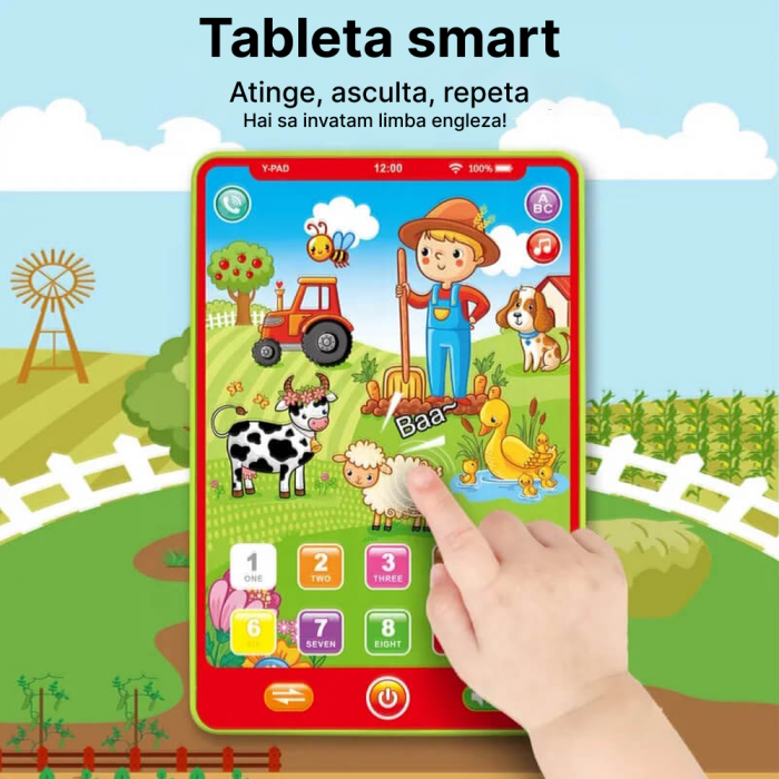 Tableta Y-Pad Interactiva si Educativa - Ferma Animalelor în Limba Engleză [2]