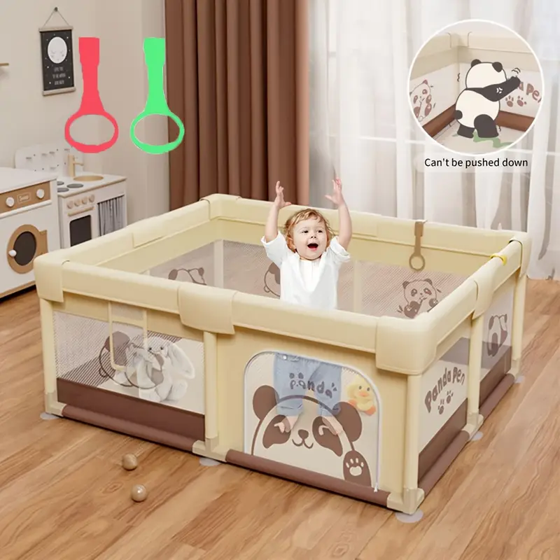 Tarc de Joaca Panda pentru Bebelusi cu Bile Incluse Jumbo 150 x 180 cm [2]