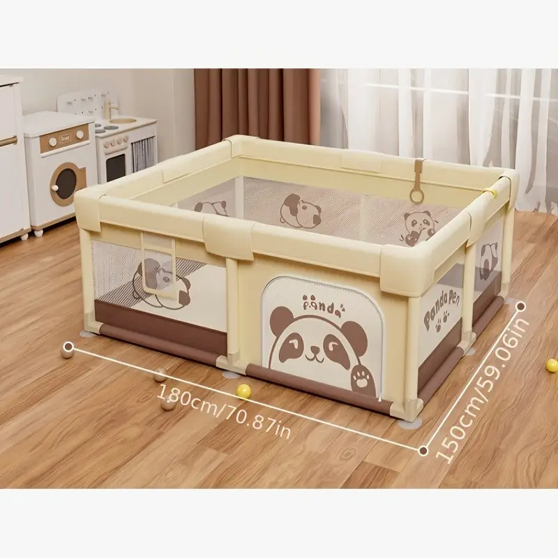 Tarc de Joaca Panda pentru Bebelusi cu Bile Incluse Jumbo 150 x 180 cm [3]