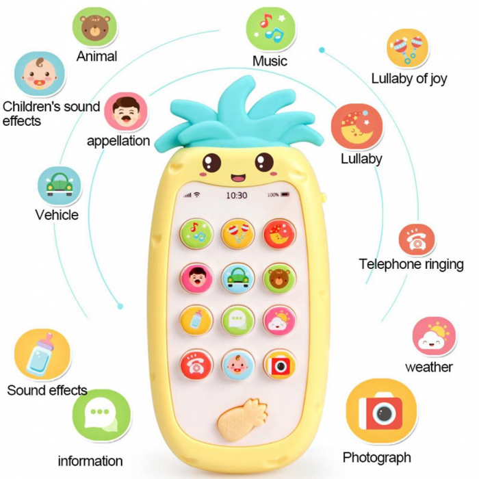 Telefon Interactiv Bebelusi Sunete si Lumini [4]