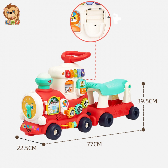 Tren Interactiv Premergator Locomotiva Baby Walker 4 IN 1 Hola Toys [2]