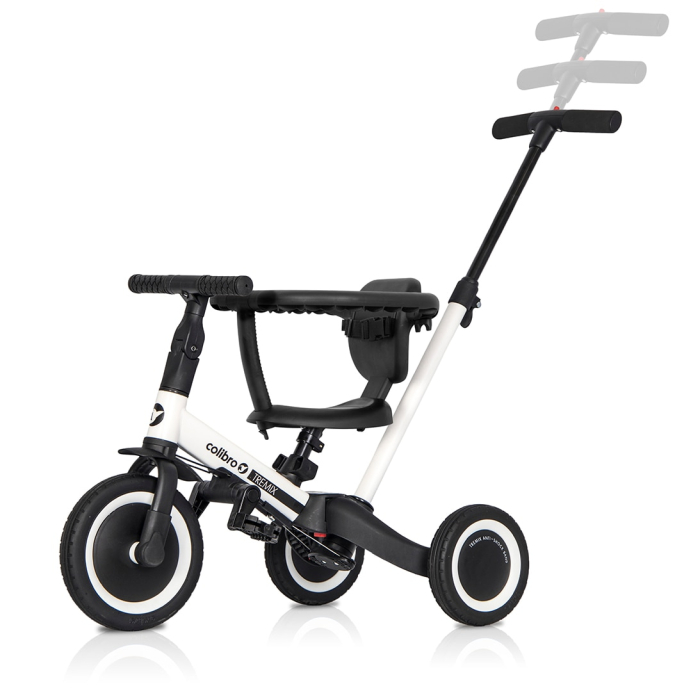 Tricicleta 5 in 1 cu maner de impins – de la triciclete impinsa la bicicleta echilibru Negru cu alb [13]