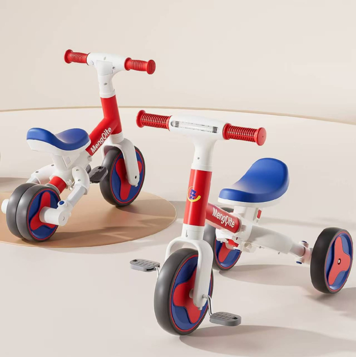 Tricicleta Bicicleta Echilibru 2in1  Rosu, Muzica, 1-6 Ani [3]