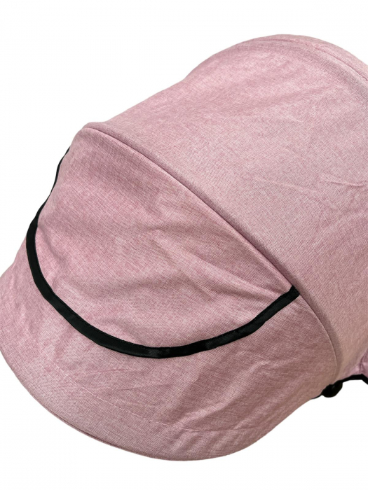 Tricicleta Copii cu Scauna Rotativ Far Sunete si Bara de protectie Detasabila Roz [10]