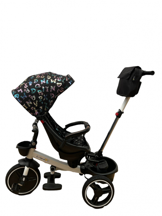 Tricicleta cu Scaun Rotativ Roti din spuma EVA  Copertina cu Litere [4]