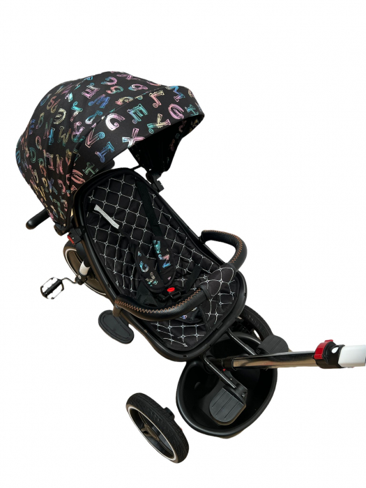 Tricicleta cu Scaun Rotativ Roti din spuma EVA  Copertina cu Litere [6]