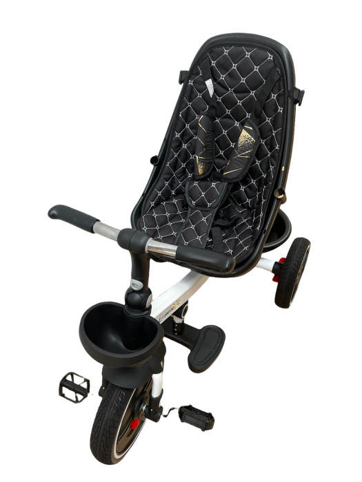 Tricicleta cu Scaun Rotativ Roti din spuma EVA  Copertina Roz [8]
