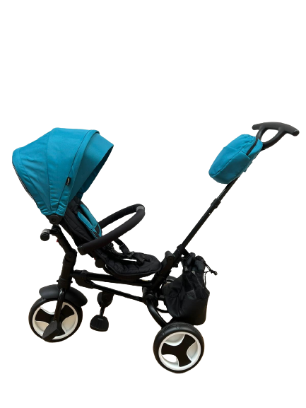 Tricicleta cu scaun rotativ si pozitie de Somn L-Sun Pliabila Albastru [4]