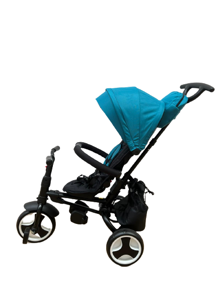 Tricicleta cu scaun rotativ si pozitie de Somn L-Sun Pliabila Albastru [2]