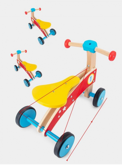 Tricicleta din lemn pentru copii Formula 1 [4]