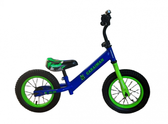 Bicicleta de echilibru copii Caraiman DS Bike roti 12” albastru-verde [2]