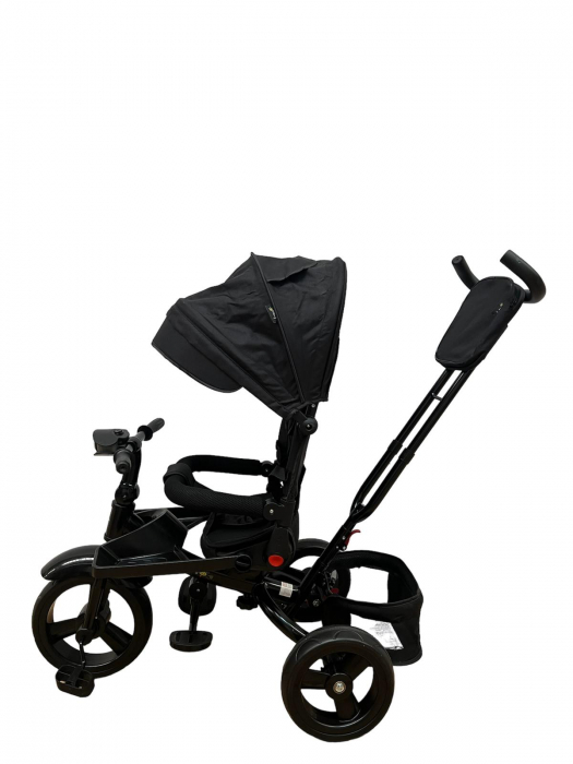 Tricicleta multifunctionala Roti Din Spuma Eva Pliabila Scaun Rotativ negru [6]