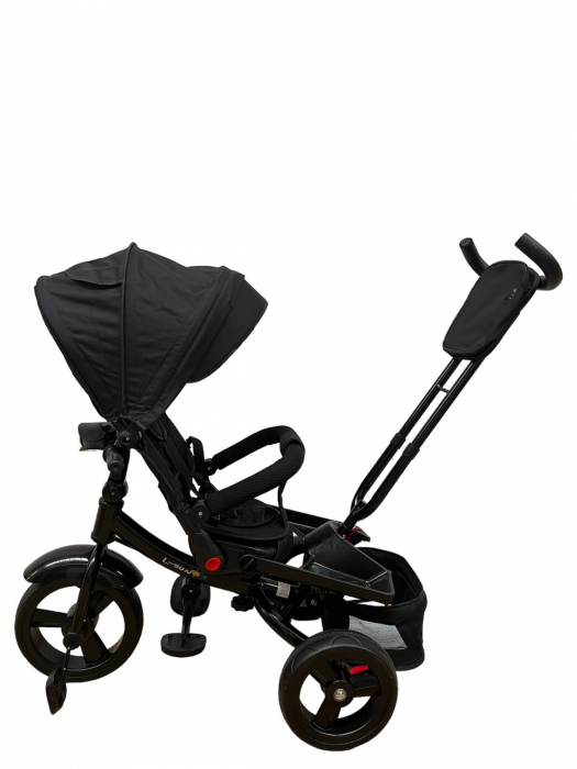 Tricicleta multifunctionala Roti Din Spuma Eva Pliabila Scaun Rotativ negru [2]